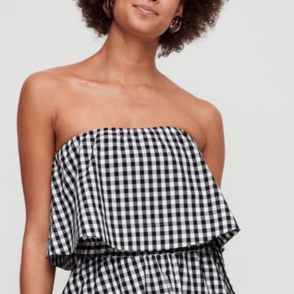 Wilfred Gingham Tube Top